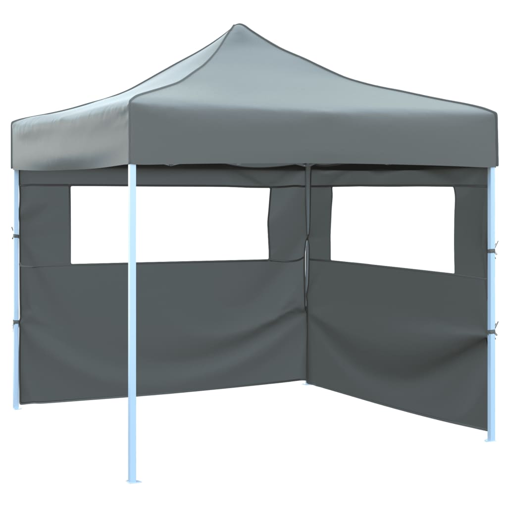 Vidaxl vouwtent pop-up met 2 zijwanden 3x3 m antraciet