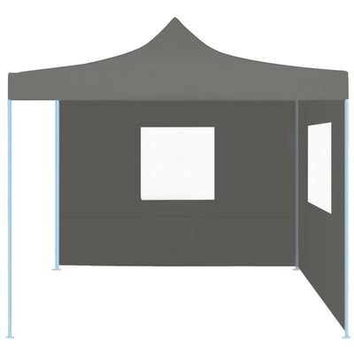 Vidaxl vouwtent pop-up met 2 zijwanden 3x3 m antraciet
