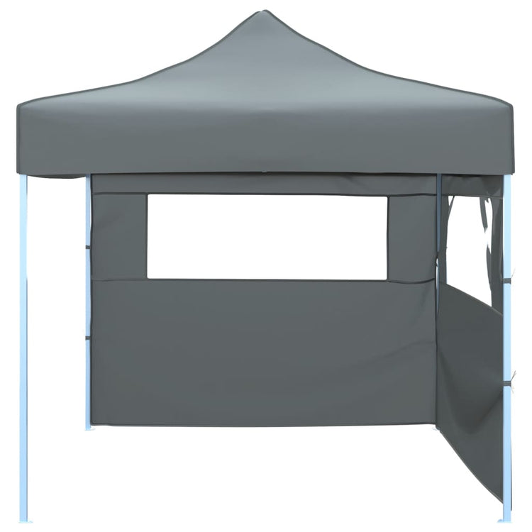 Vidaxl vouwtent pop-up met 2 zijwanden 3x3 m antraciet