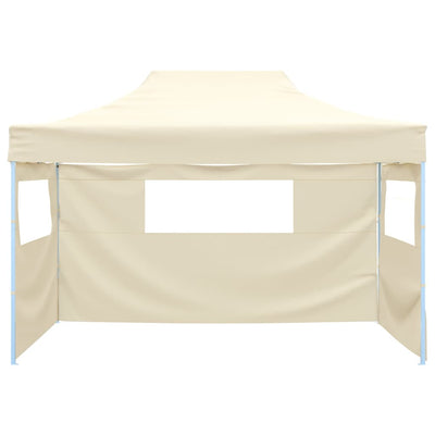 Vidaxl vouwtent met 3 wanden 3x4,5 m crème