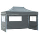 Vidaxl vouwtent met 3 wanden 431x291x315 cm antraciet