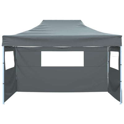 Vidaxl vouwtent met 3 wanden 431x291x315 cm antraciet