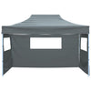 Vidaxl vouwtent met 3 wanden 431x291x315 cm antraciet