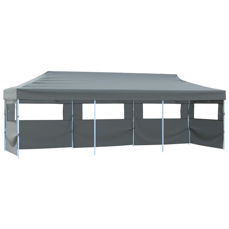 VidaXL Vouwtent pop-up met 5 zijwanden 3x9 m antraciet