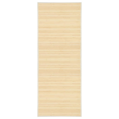 Vidaxl tapijt 80x200 cm bamboe natuurlijk