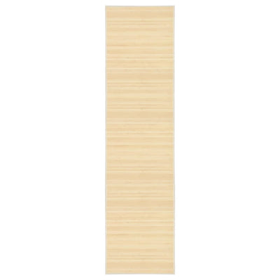 Vidaxl tapijt 80x300 cm bamboe naturel