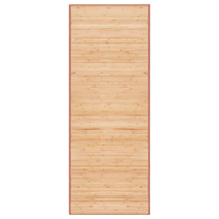 Vidaxl tapijt 80x200 cm bamboe bruin