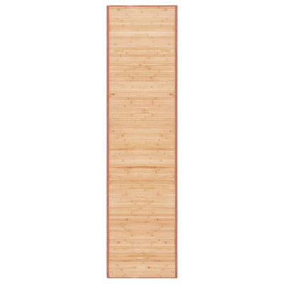 Vidaxl tapijt 80x300 cm bamboe bruin