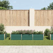 Vidaxl plantenbak verhoogd 240x80x45 cm gegalvaniseerd staal groen - afbeelding 3