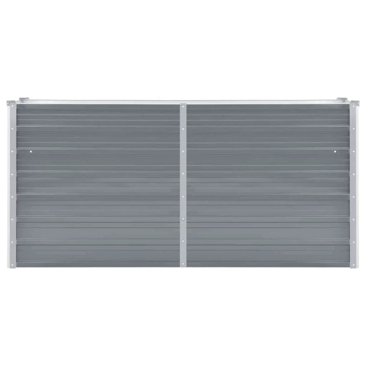 Vidaxl plantenbak verhoogd 160x40x77 cm gegalvaniseerd staal grijs