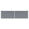 Vidaxl plantenbak verhoogd 160x40x45 cm gegalvaniseerd staal grijs