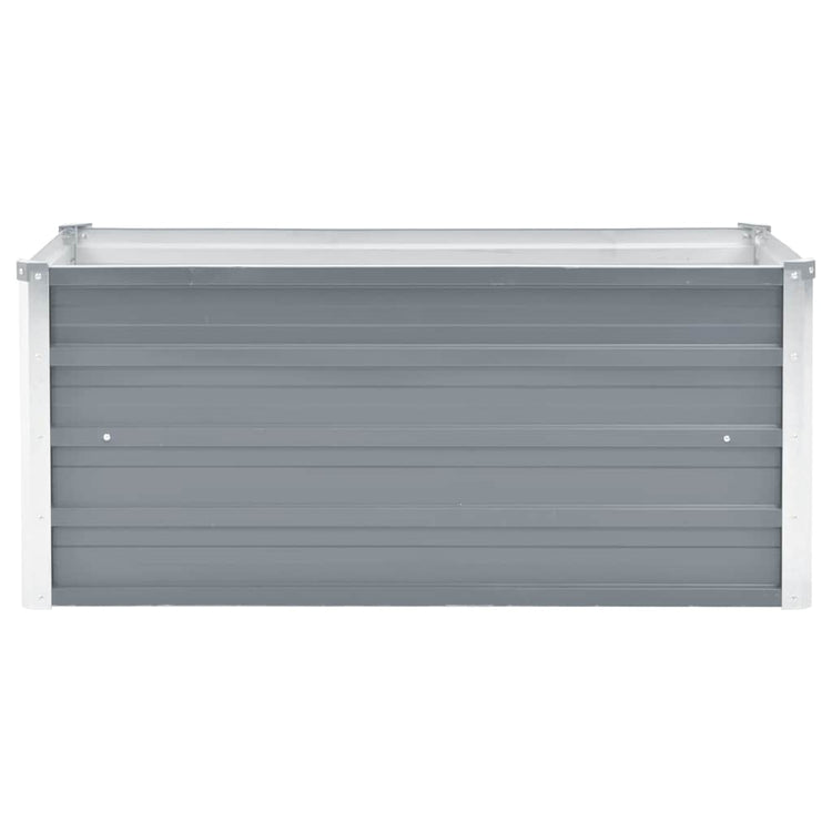 Vidaxl plantenbak verhoogd 100x40x45 cm gegalvaniseerd staal grijs