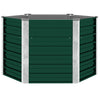 Vidaxl plantenbak verhoogd 129x129x77 cm gegalvaniseerd staal groen