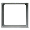 Vidaxl haardhoutschuur 172x91x154 cm gegalvaniseerd staal grijs