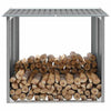 Vidaxl haardhoutschuur 172x91x154 cm gegalvaniseerd staal grijs