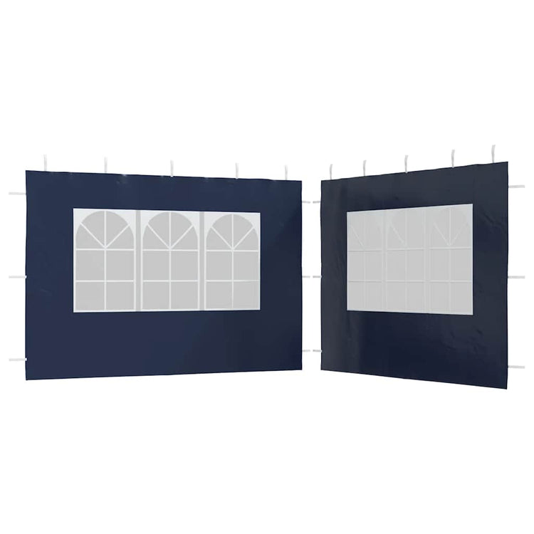 Vidaxl tentwanden met raam pe blauw 2 st