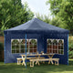 Vidaxl tentwanden met raam pe blauw 2 st