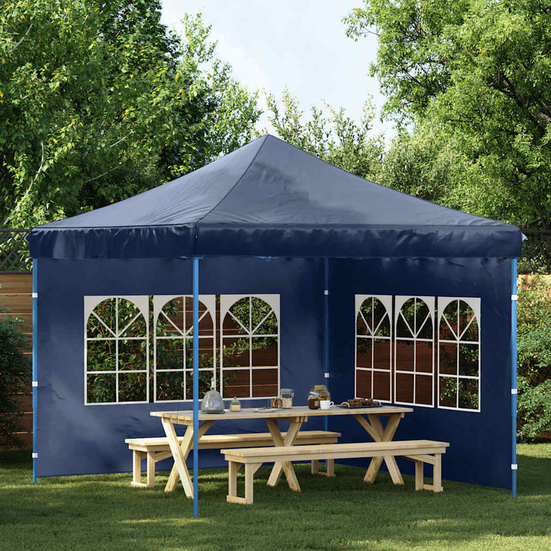 Vidaxl tentwanden met raam pe blauw 2 st