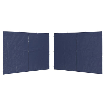 Vidaxl tentwanden met ritssluiting pe blauw 2 st