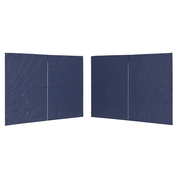 Vidaxl tentwanden met ritssluiting pe blauw 2 st