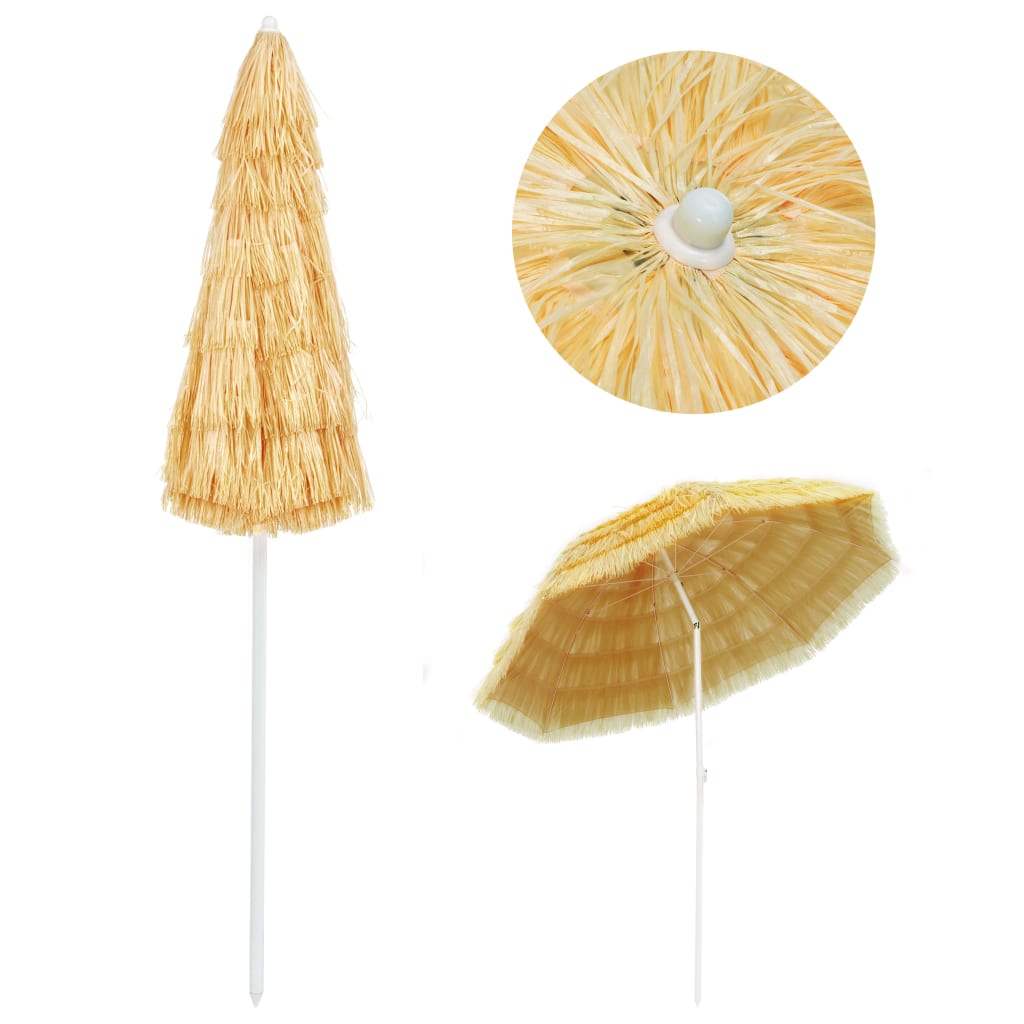 Vidaxl strandparasol hawaï stijl 240 cm naturel