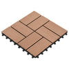 Vidaxl 11 st terrastegel 30x30 cm 1 m² hkc bruin