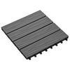 Vidaxl terrastegels diep reliëf 30x30 cm 1 m² hkc grijs 11 st