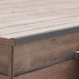 Vidaxl terras hoekplinten 5 st 170 cm hkc grijs - afbeelding 1