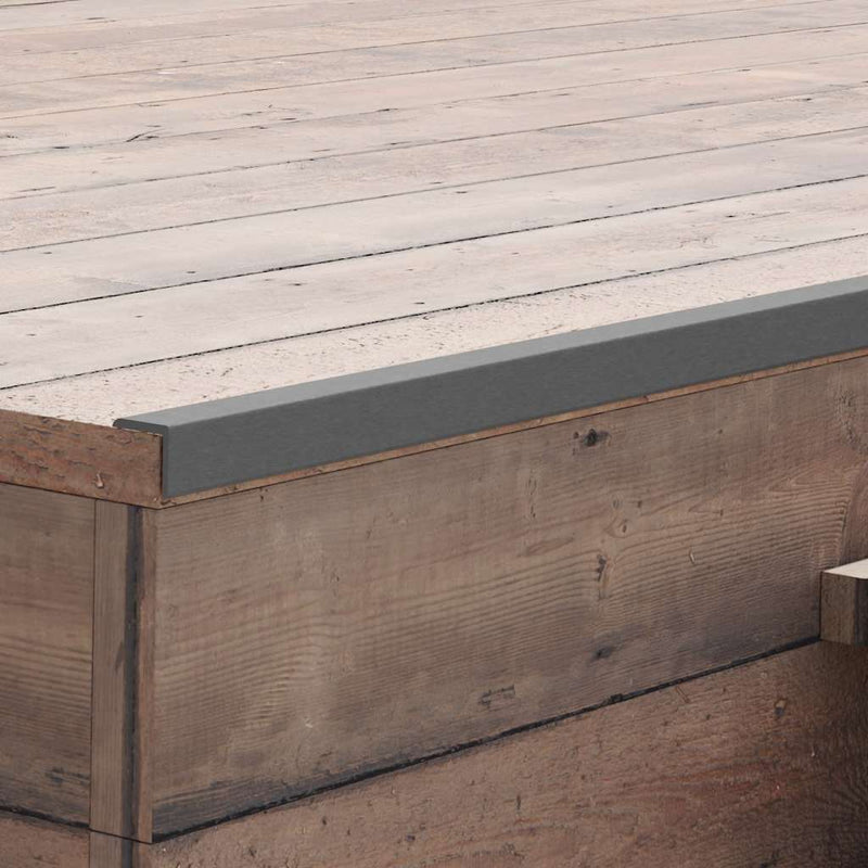 Vidaxl terras hoekplinten 5 st 170 cm hkc grijs