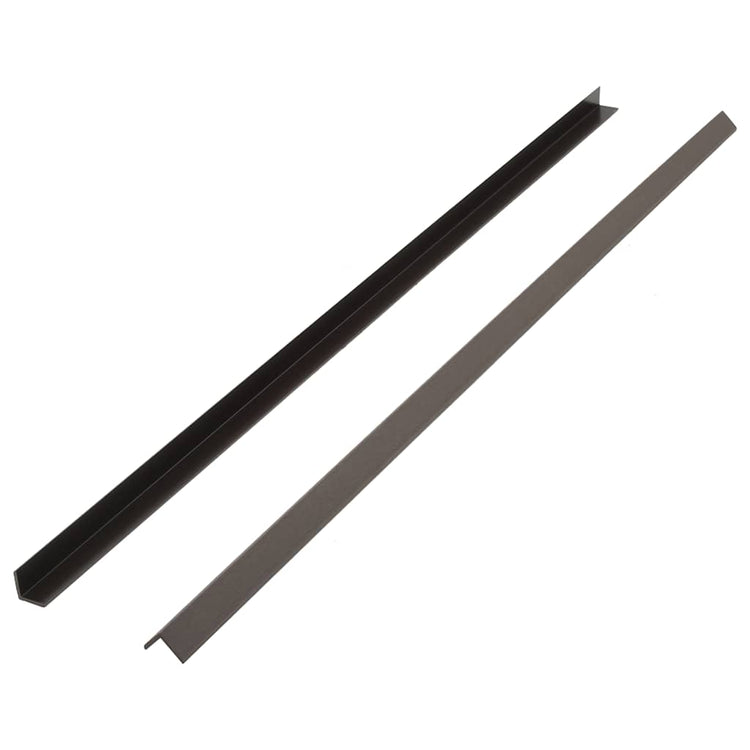 Vidaxl terras hoekplinten 5 st 170 cm hkc donkerbruin