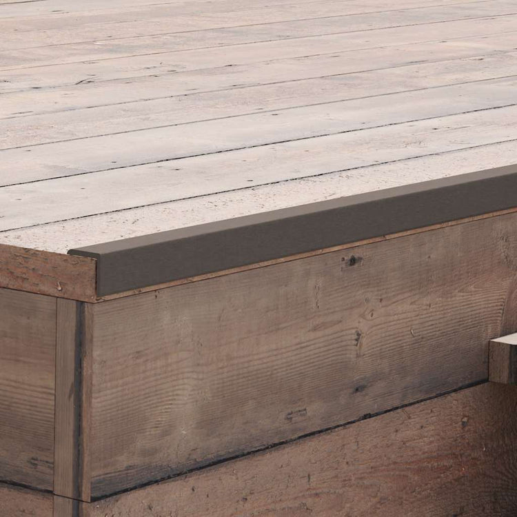 Vidaxl terras hoekplinten 5 st 170 cm hkc donkerbruin