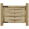 VidaXL Poort 100x75 cm groen geïmpregneerd grenenhout