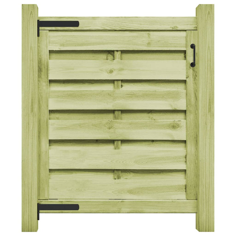 VidaXL Poort 100x100 cm groen geïmpregneerd grenenhout
