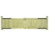 VidaXL Poorten 2 st 300x75 cm geïmpregneerd grenenhout