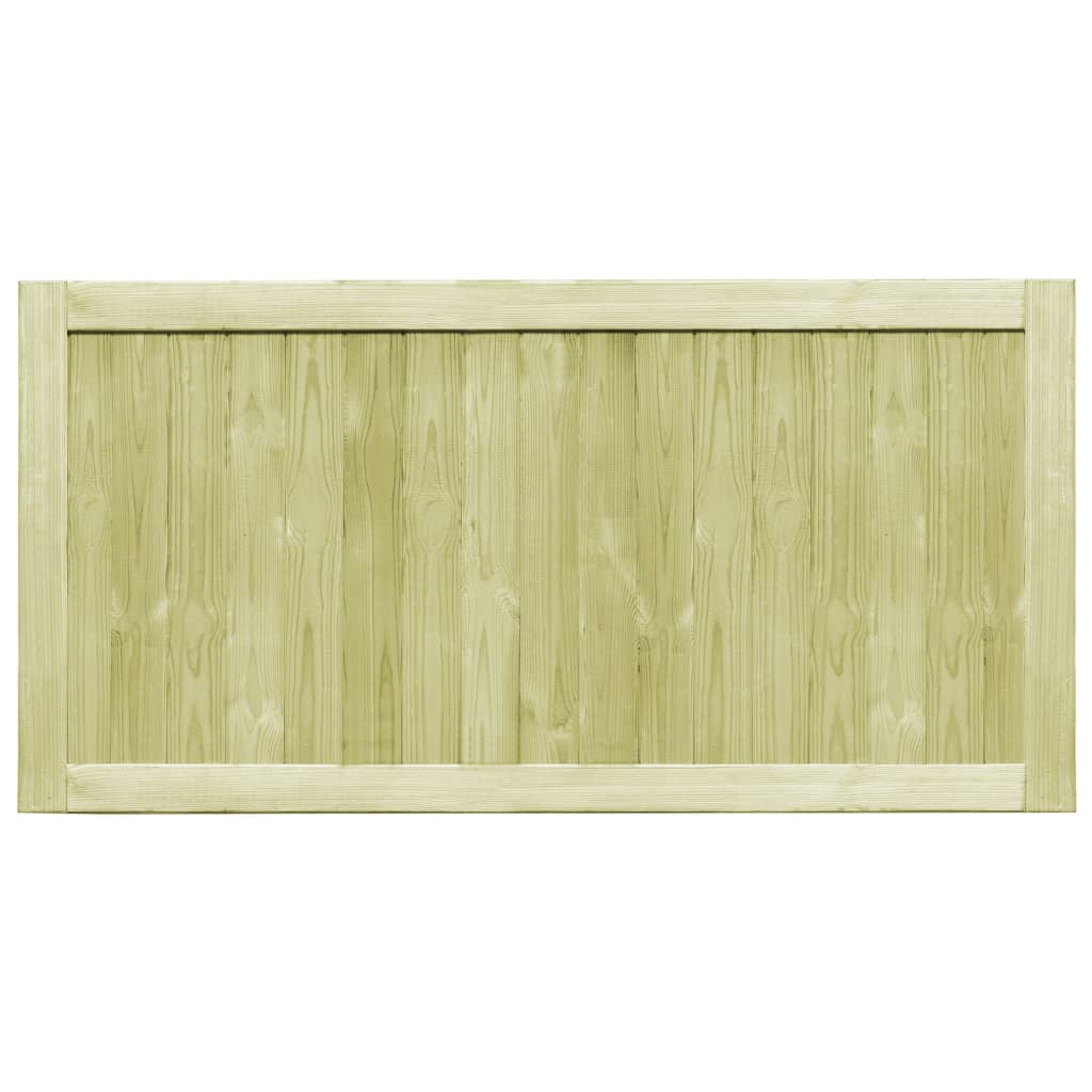 VidaXL Poorten 2 st 300x75 cm geïmpregneerd grenenhout