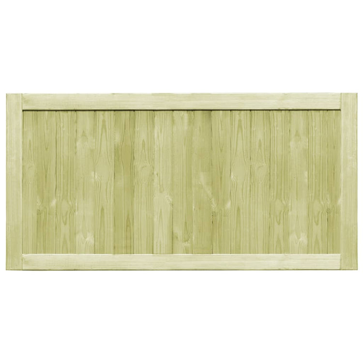 VidaXL Poorten 2 st 300x75 cm geïmpregneerd grenenhout