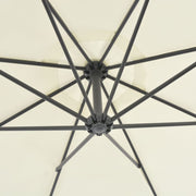 VidaXL Zweefparasol met stalen paal 300 cm zandkleurig - afbeelding 3