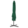 Vidaxl parasol met stalen paal 250x250 cm groen