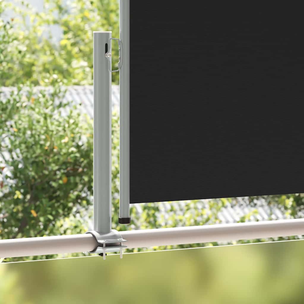 Vidaxl tuinscherm uittrekbaar 100x300 cm zwart