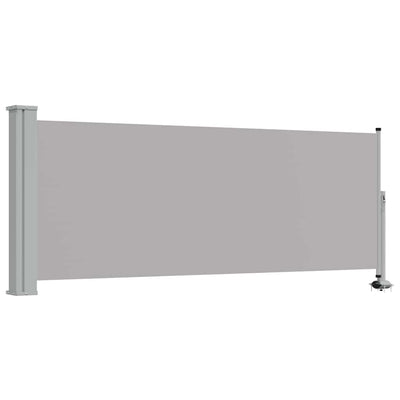 Vidaxl tuinscherm uittrekbaar 100x300 cm grijs