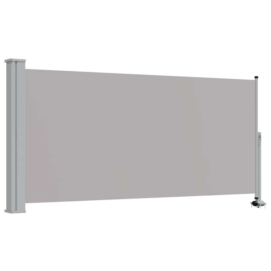 Vidaxl tuinscherm uittrekbaar 120x300 cm grijs