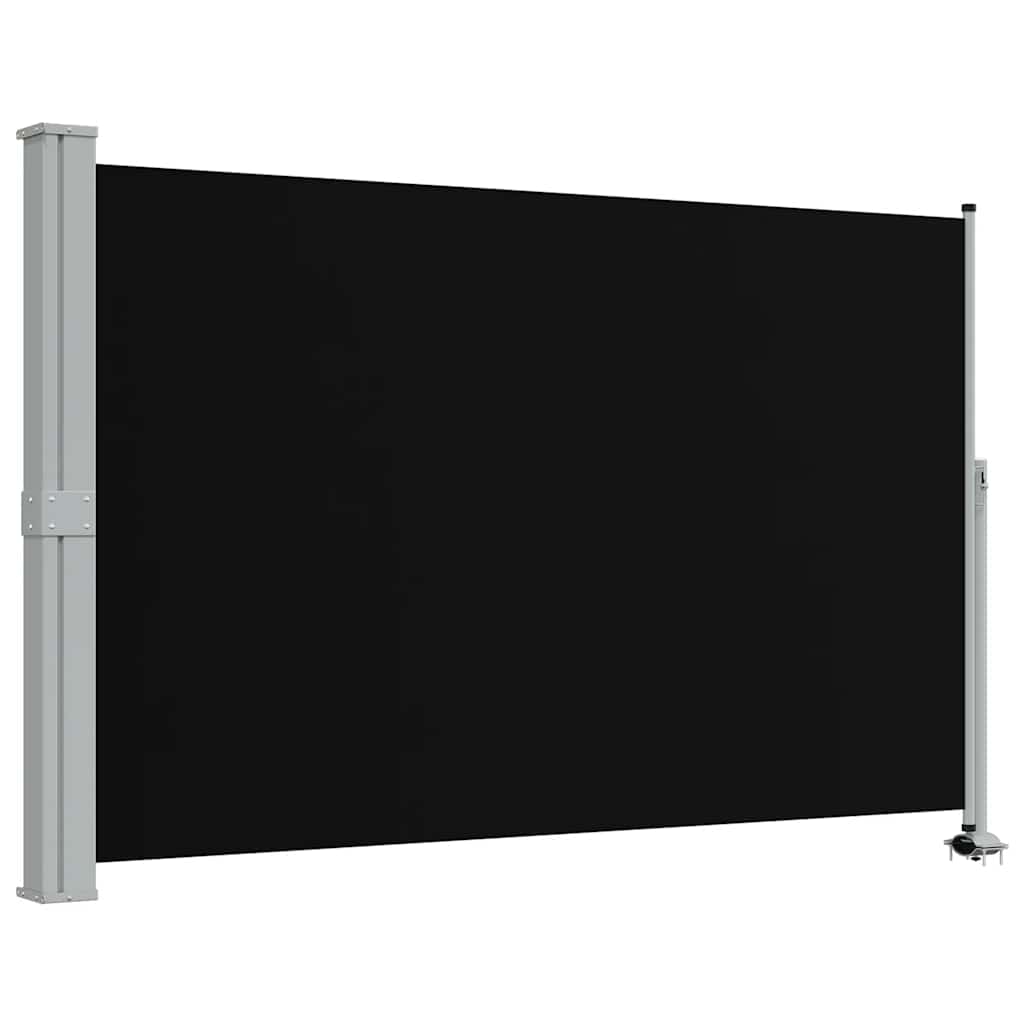 Vidaxl tuinscherm uittrekbaar 160x300 cm zwart