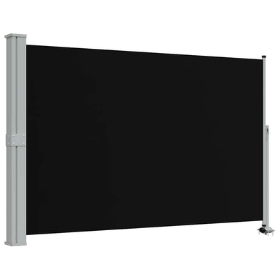 Vidaxl tuinscherm uittrekbaar 160x300 cm zwart