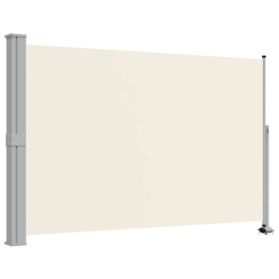 Vidaxl tuinscherm uittrekbaar 160x300 cm crèmekleurig
