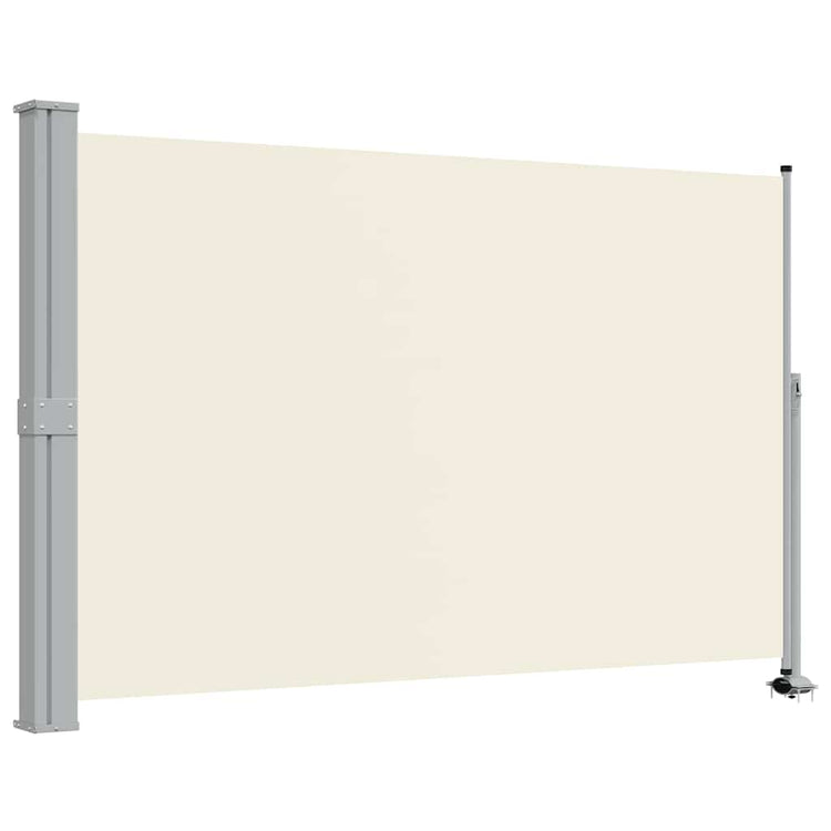 Vidaxl tuinscherm uittrekbaar 160x300 cm crèmekleurig