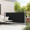 Vidaxl windscherm uittrekbaar 140x300 cm zwart