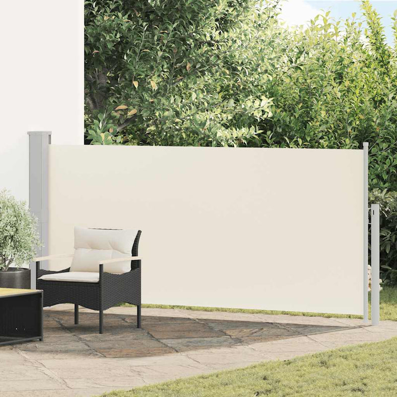 Vidaxl windscherm uittrekbaar 140x300 cm crèmekleurig