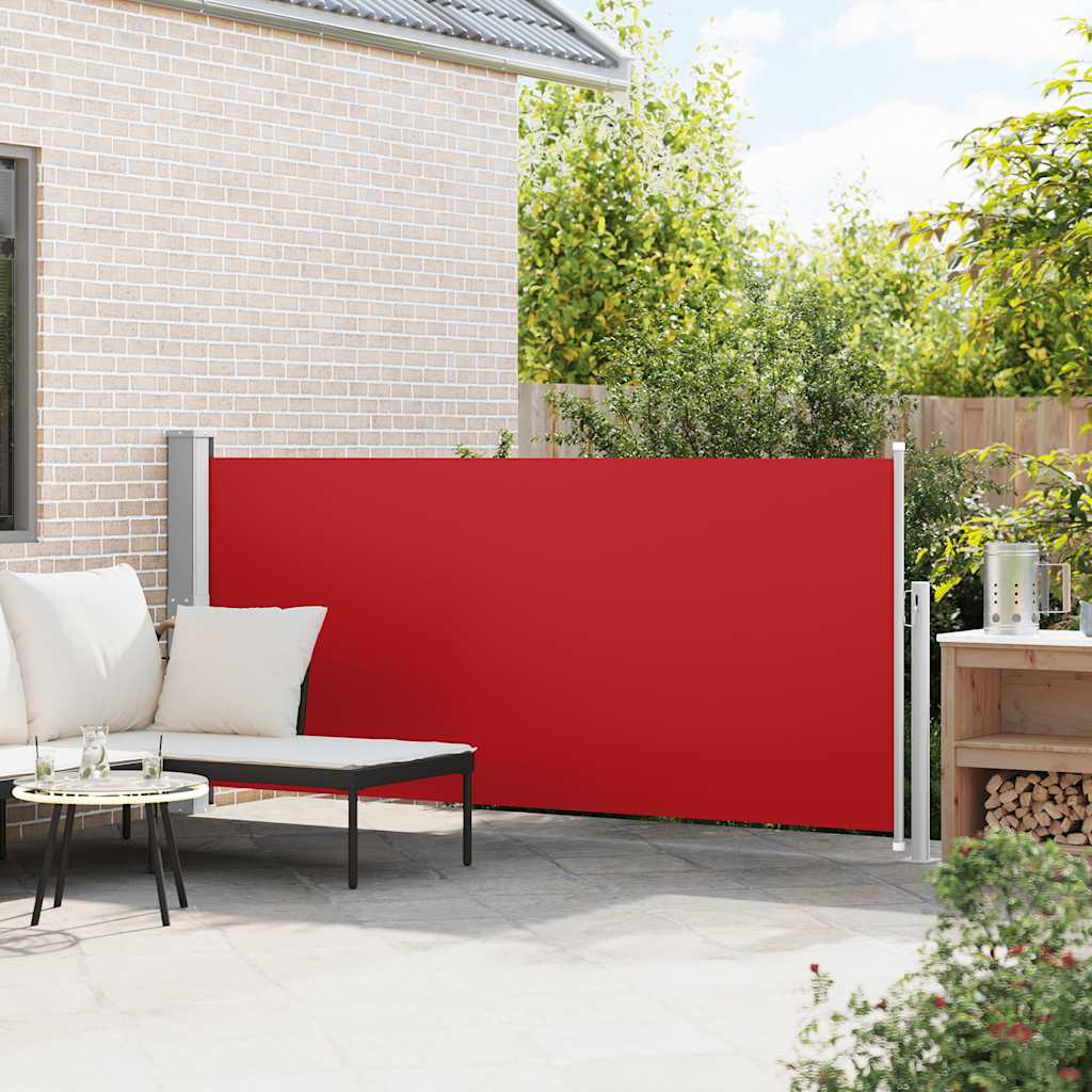 Vidaxl windscherm uittrekbaar 140x300 cm rood