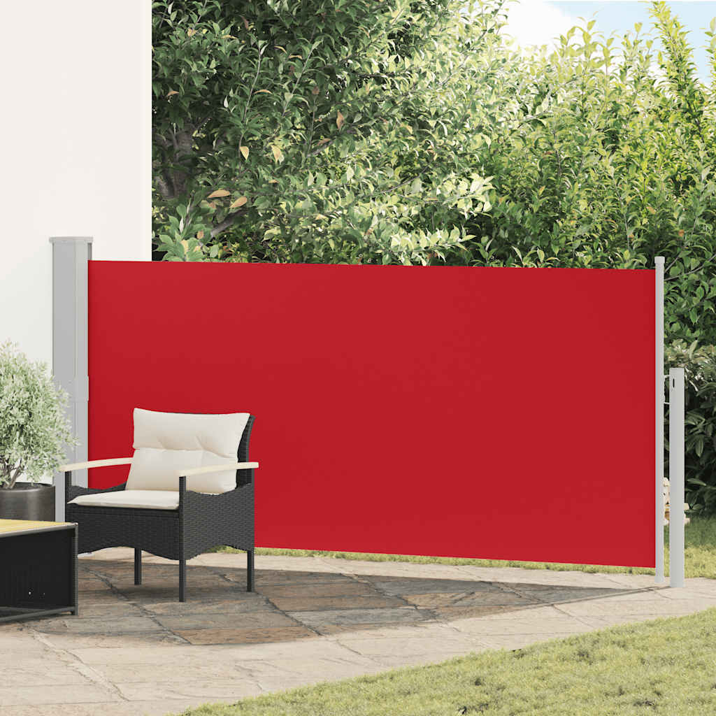 Vidaxl windscherm uittrekbaar 140x300 cm rood