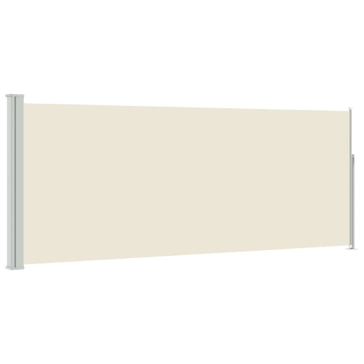 Vidaxl windscherm uittrekbaar 117x314 cm crème